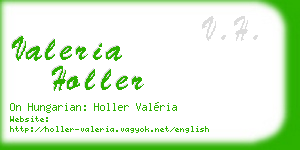 valeria holler business card